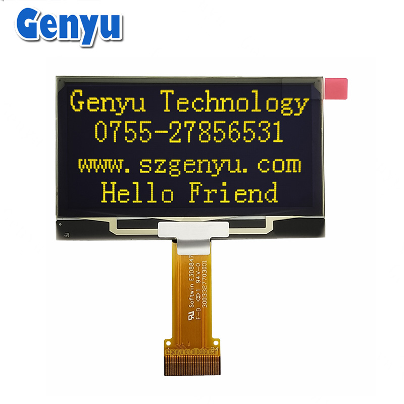 2.42 inch OLED 8-Bit/SPI/IIC Serial SPD0301 Yellow 2.42" 128x64 OLED Display