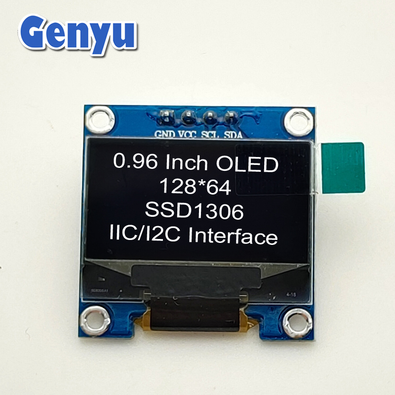 0.96" 128x64 OLED 4 Pins I2C SSD1306 White 0.96 inch 12864 OLED Module