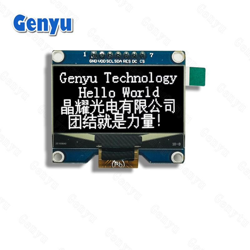 1.54" White OLED PCB SPI 12864 1.54Inch OLED Display Module