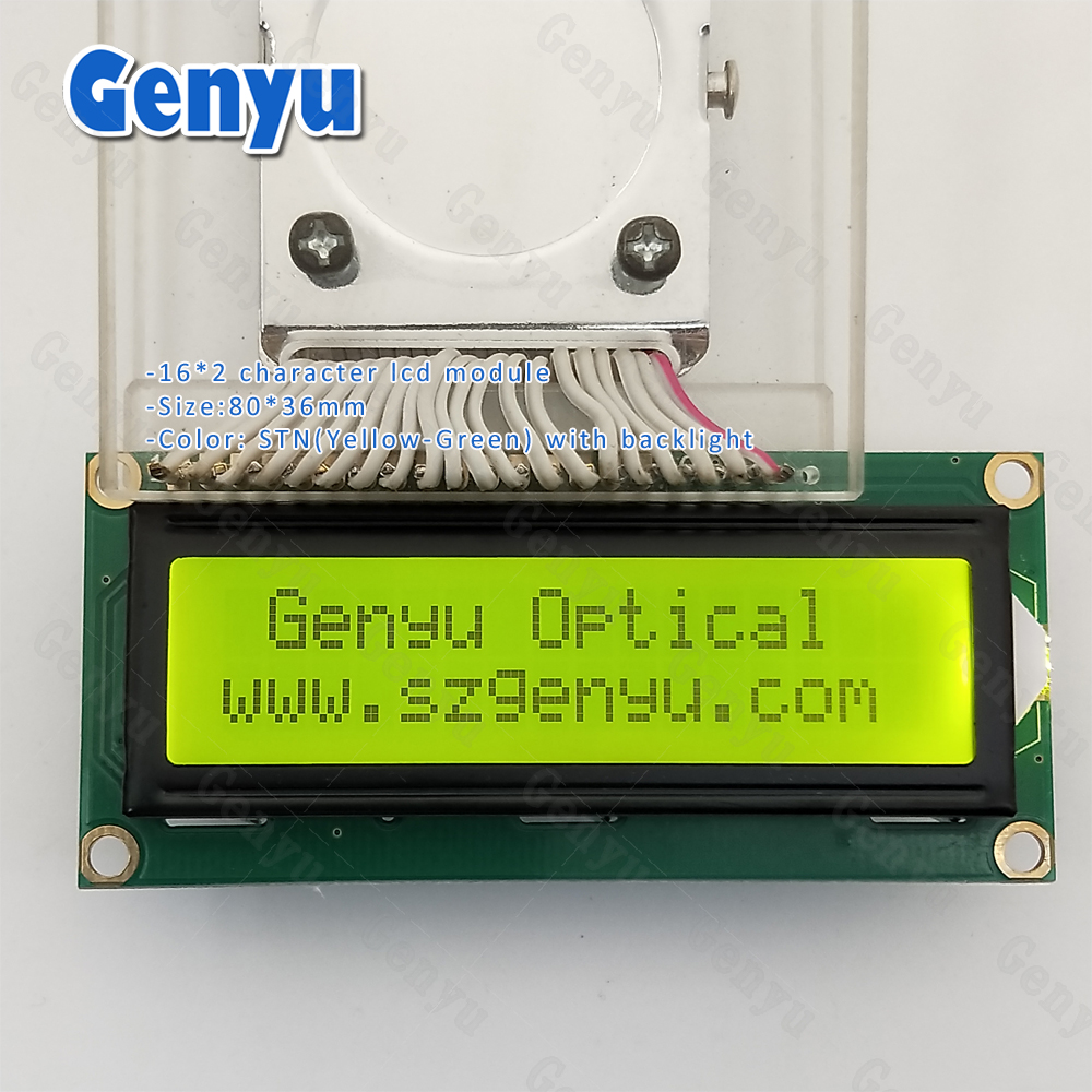 16x2 Character LCD GY1602A STN Y&G Positive Display LCD Screen Module 1602