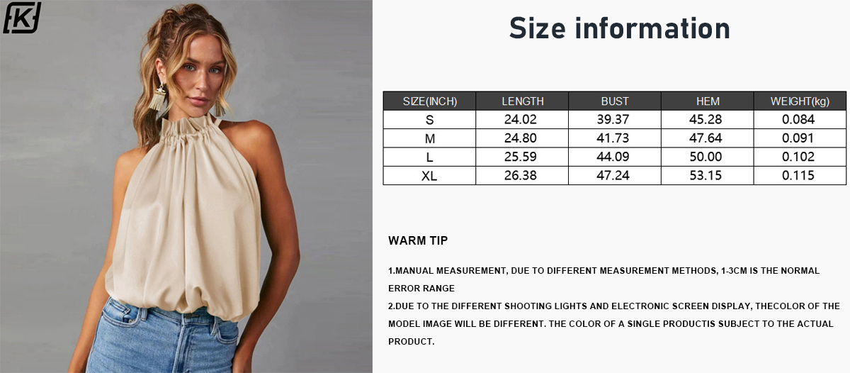 Women's halter sleeveless top