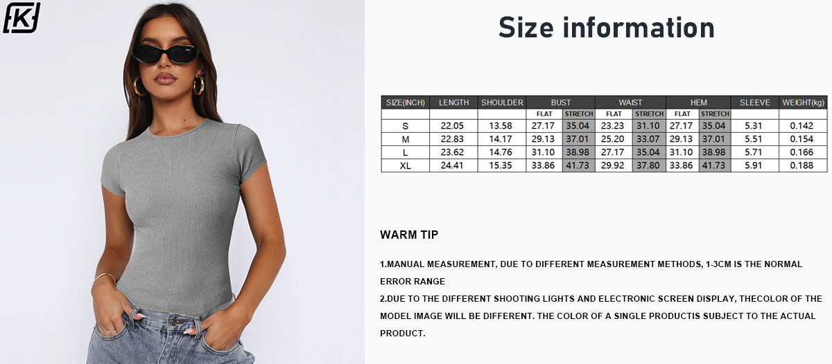Thread knit slim-fit short sleeve
