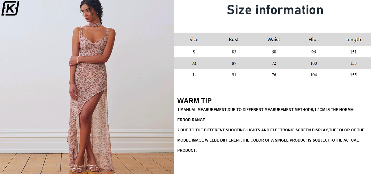 Floral sexy backless lace-up dress