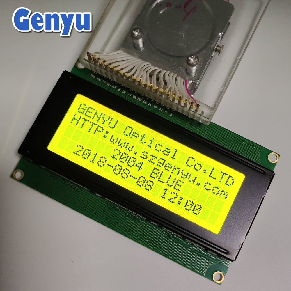 2004 Character STN Yellow-Green LCD 20x4 dots Monochrome LCD Display Module