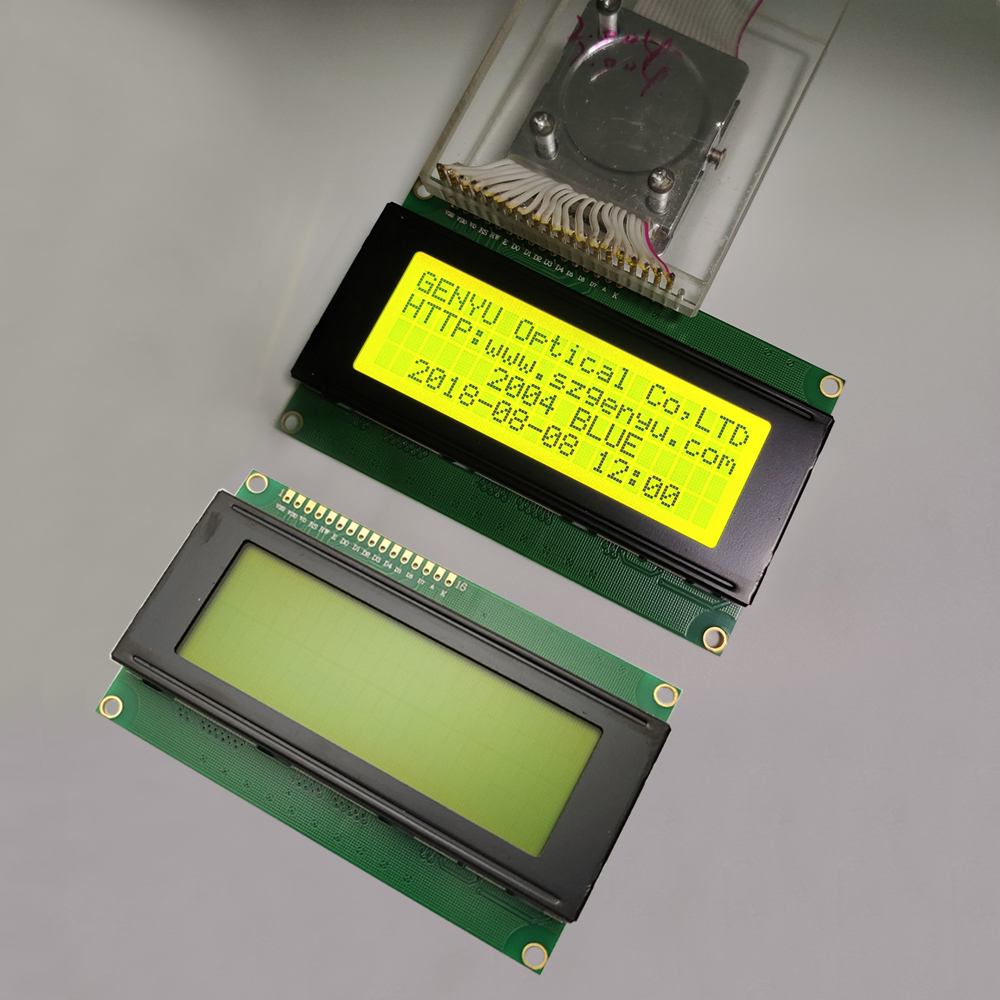 2004 Character STN Yellow-Green LCD 20x4 dots Monochrome LCD Display Module