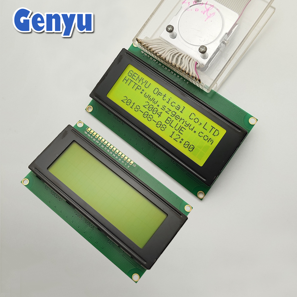 2004 Character STN Yellow-Green LCD 20x4 dots Monochrome LCD Display Module