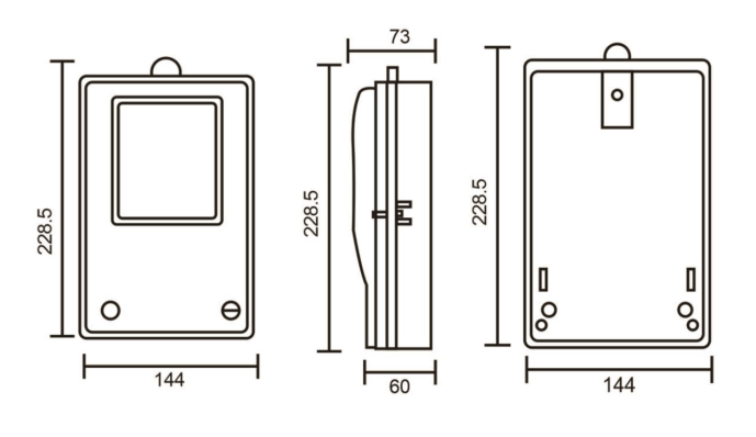 DTS5688-Three-phase Four-wire Electronic Energy Meter LCD