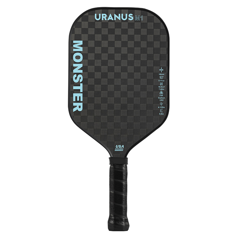 Full Carbon Fiber Textured Frosting Raw Carbon Pickleball Paddle