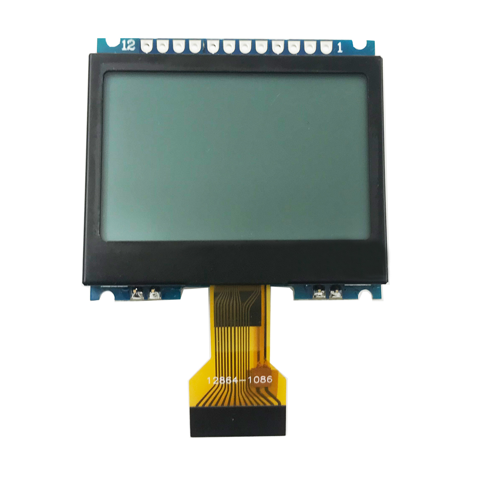 44x48mm Custom COB 128x64 Monochrome FSTN Positve 12864 LCD Display Module