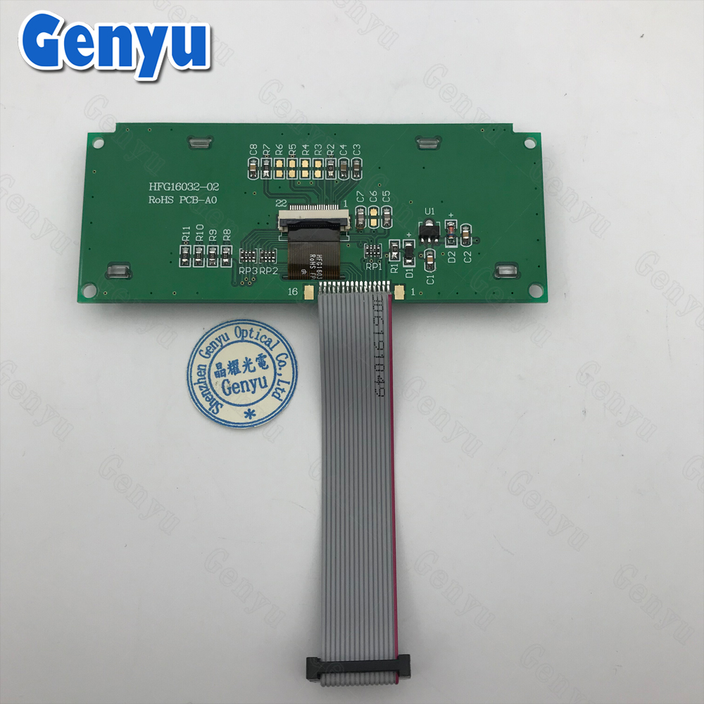 Custom 160x32 LCD display Monochrome Graphic display Fstn Positive LCM Module