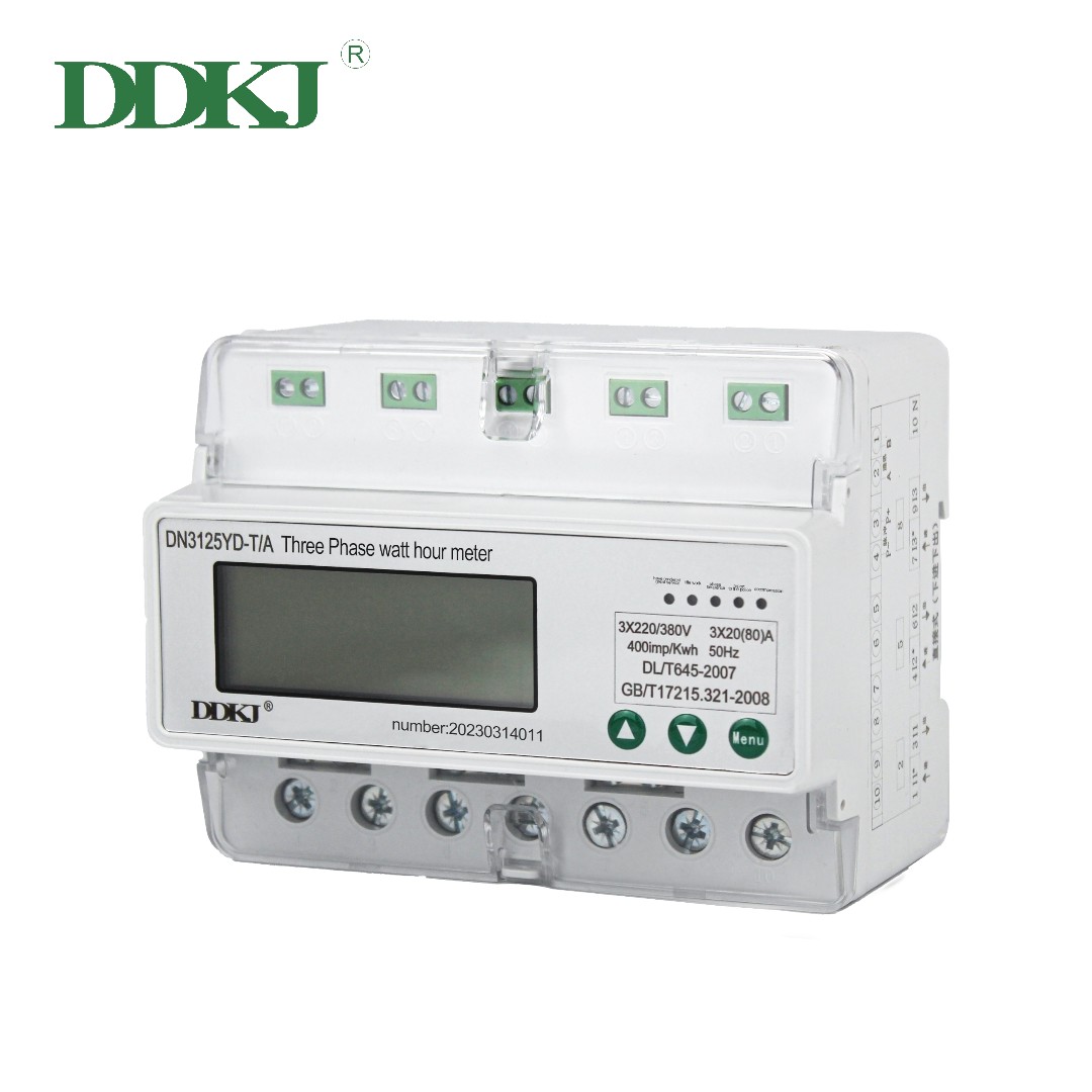 3 Phase7 Module DN3125-YD LCD Multi-function DIN-rail Energy Meter(Options: Basic/Multi-function/Multi-rate)