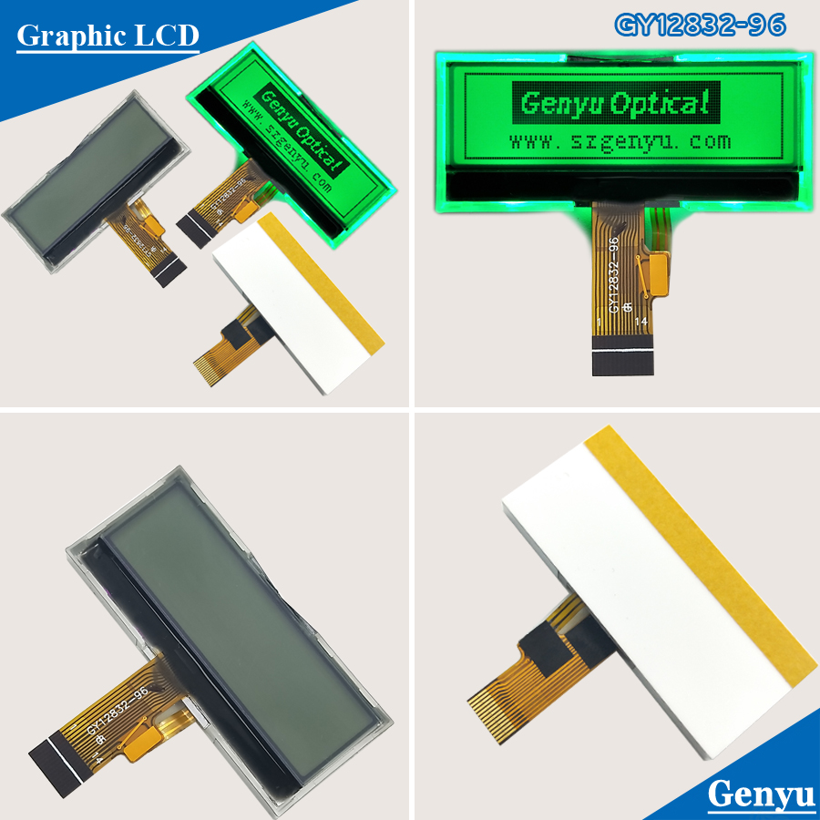 Genyu Custom COG LCD 1.6 Inch 128*32 Dot Matrix LCD Display