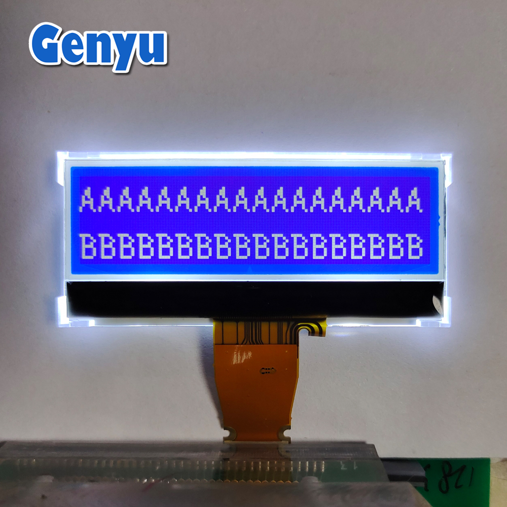 Genyu 2.2 inch 128x32 Dot Stn Blue LCD Display COG LCD