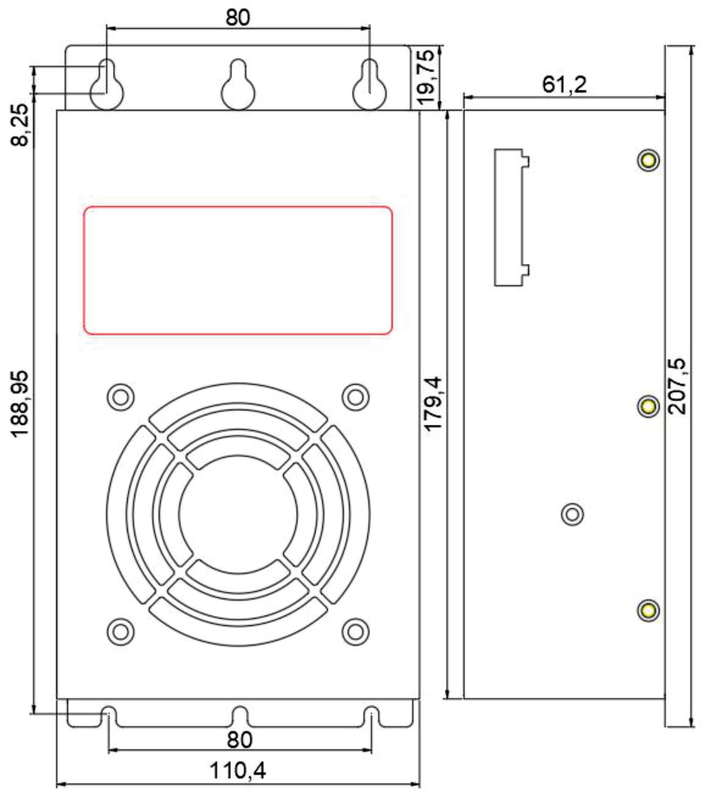 WA150D Sheet Metal Spraying Intelligent Electrical Cabinet Dehumidifier