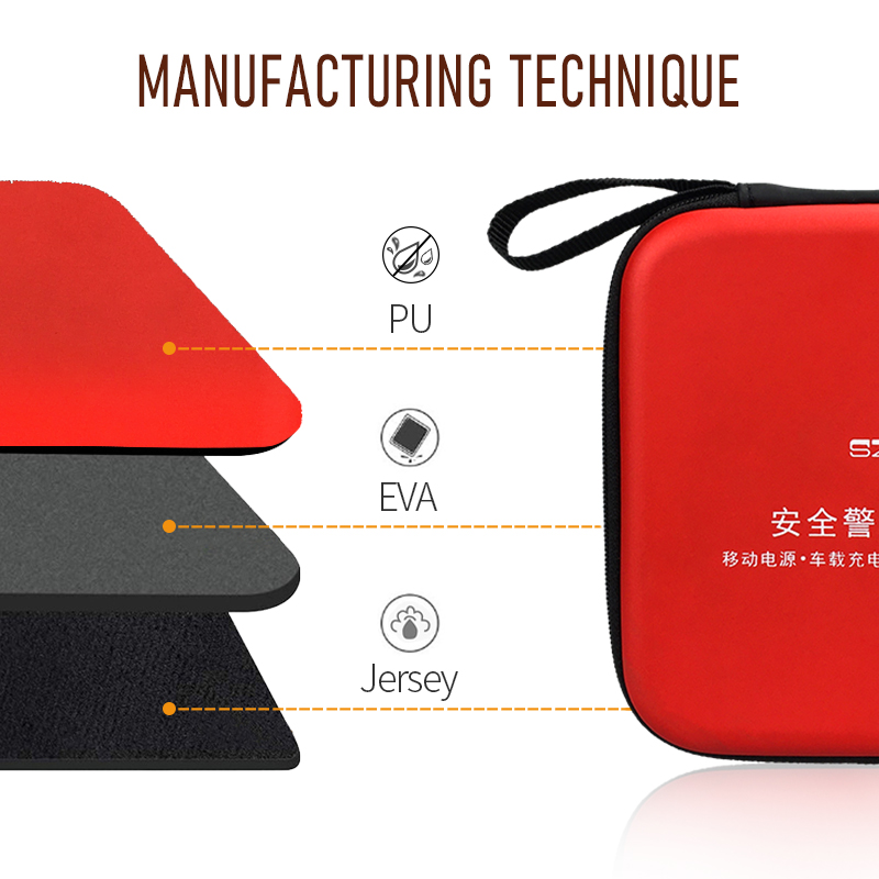  Red Hard Shell EVA Case For Car Kit 