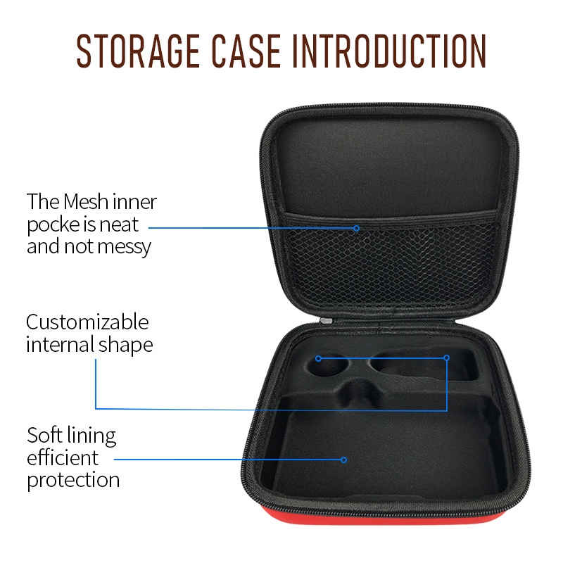  Red Hard Shell EVA Case For Car Kit 