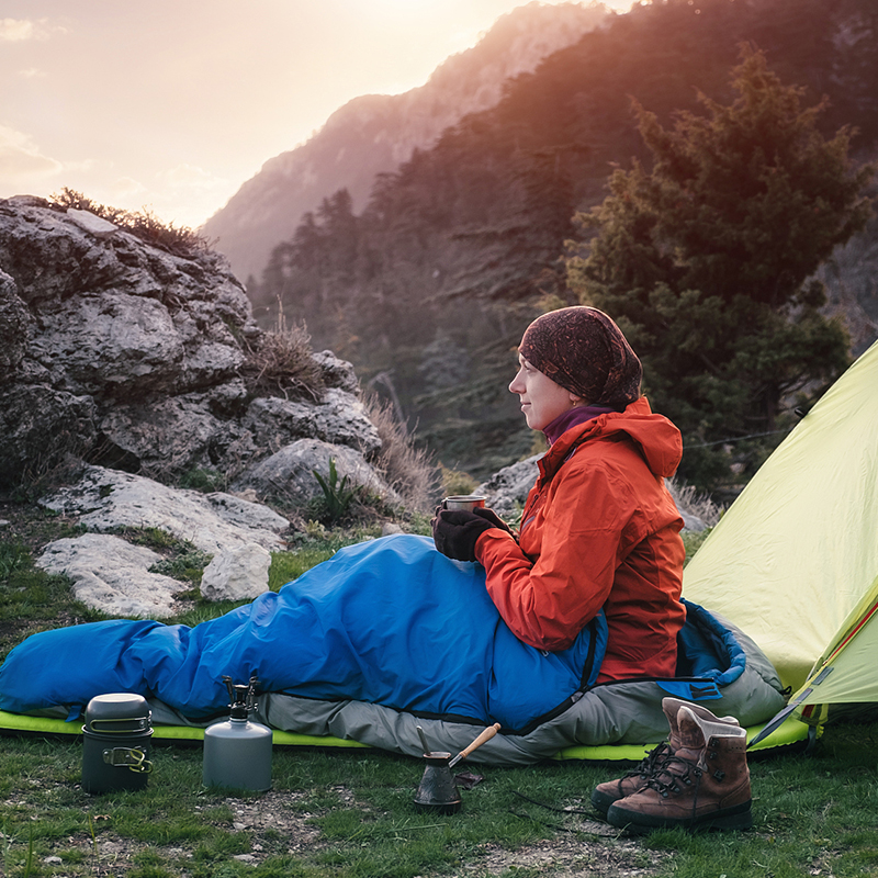 Adult Travel Single Camping Envelope Sleeping Bag