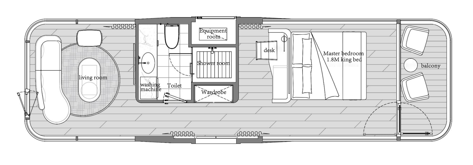 Space capsule container house X7