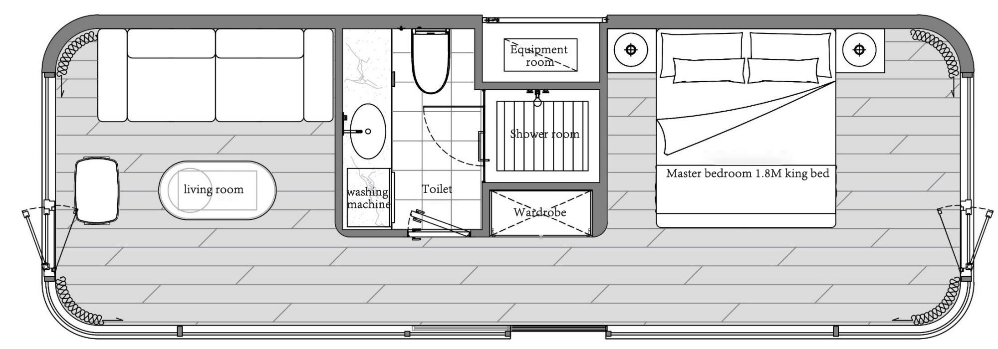  Space capsule container house H7-1 