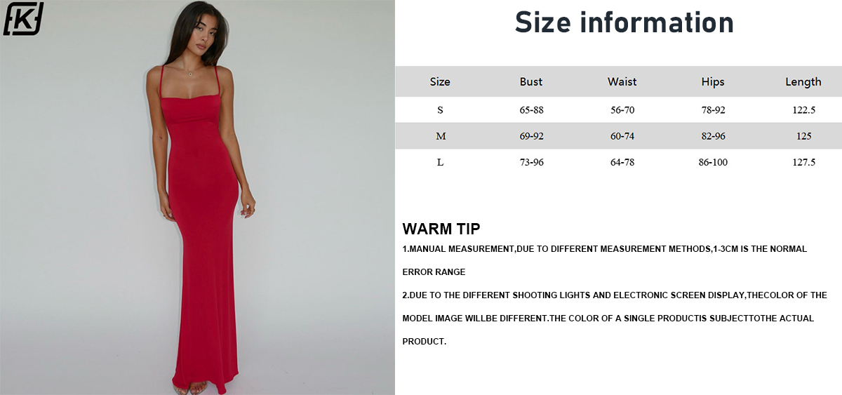 Sexy slim-fit backless women's dress