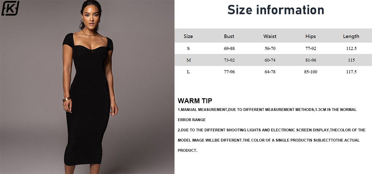 Stretch slim dress for women