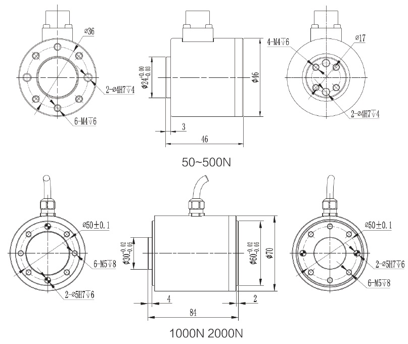 MT501 3 Axis Force Sensor