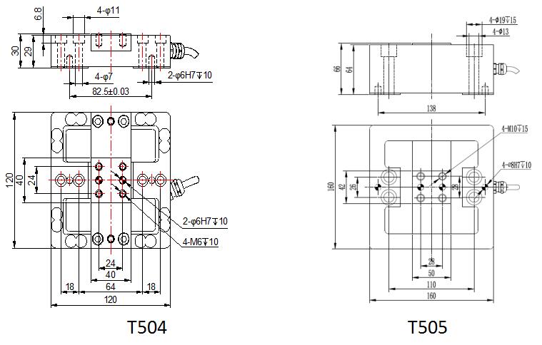 MT504 3 Axis Force Sensor