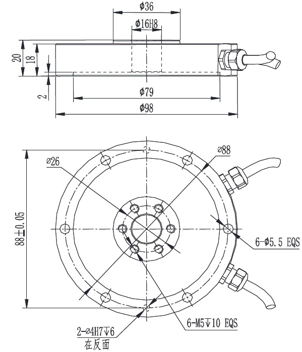 MT550 Compression And Torque Sensor