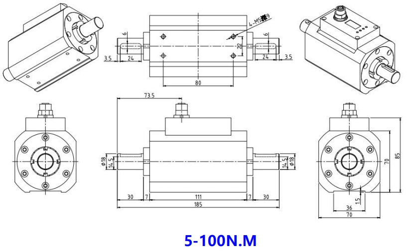 TQ908F Dynamic Torque Sensor