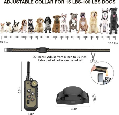 Anti Barking dog Training Collar with Remote