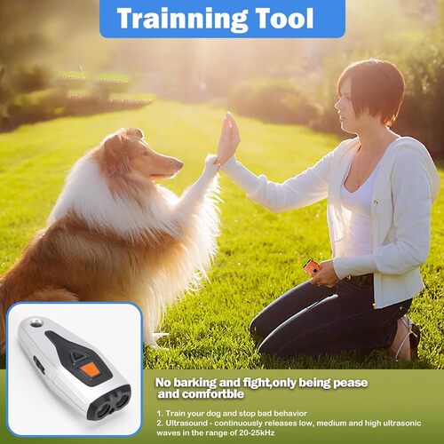 Dog Barking Deterrent with LED Flashlight