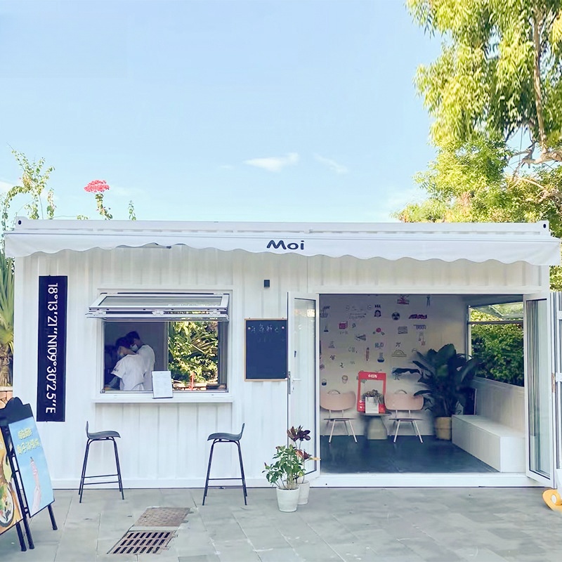 Creative Transformation Mini Mobile Container House for Commercial Street Shops