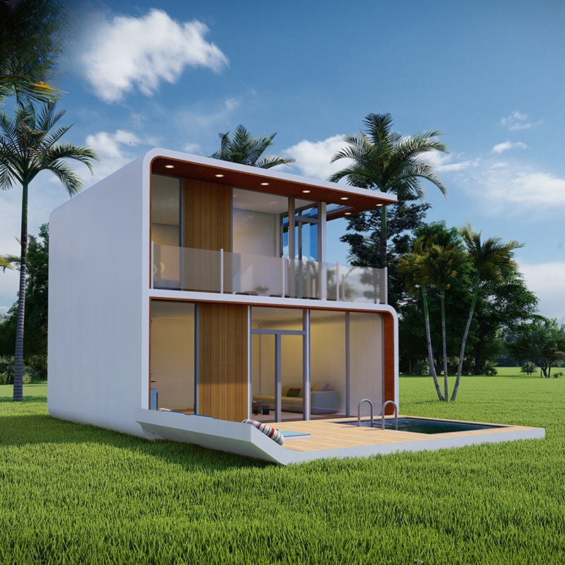 Two-Story Mobile Container House With Balcony