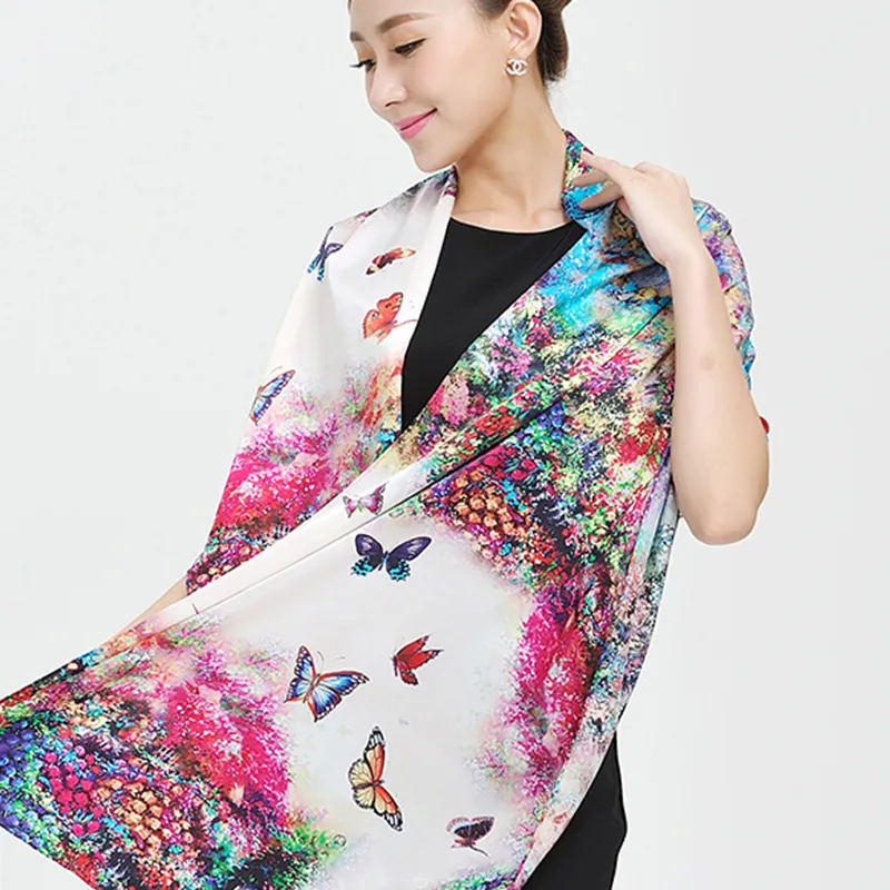 Silk Digital Printing Shawl