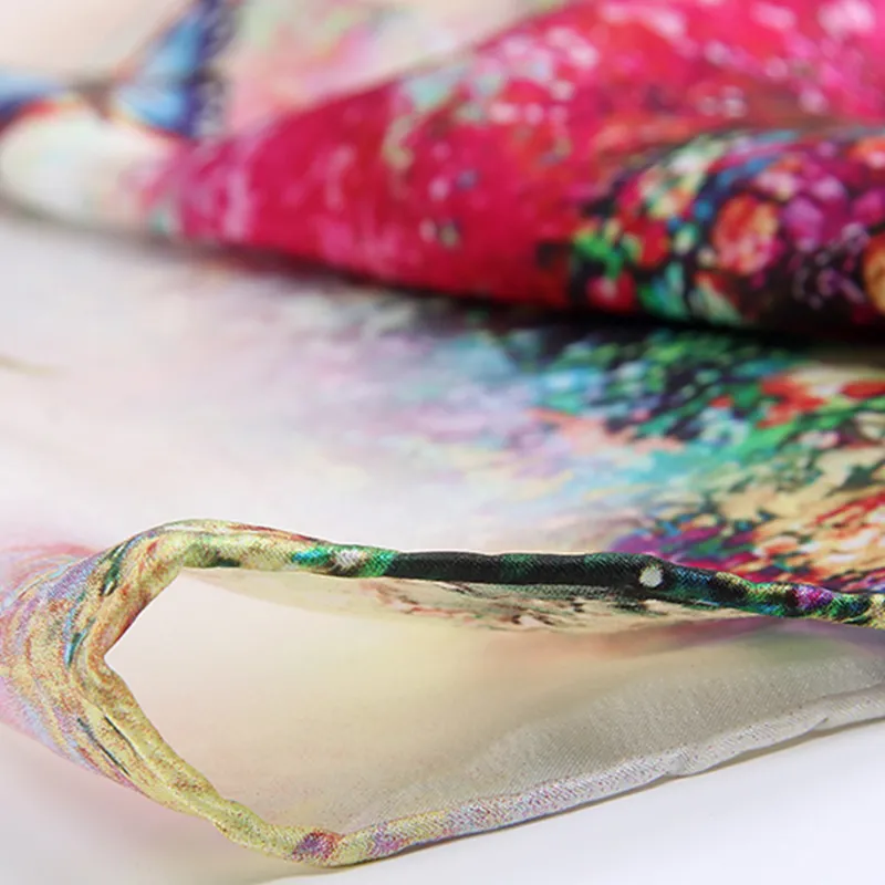 Silk Digital Printing Shawl