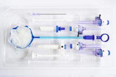 Disposable puncture device set