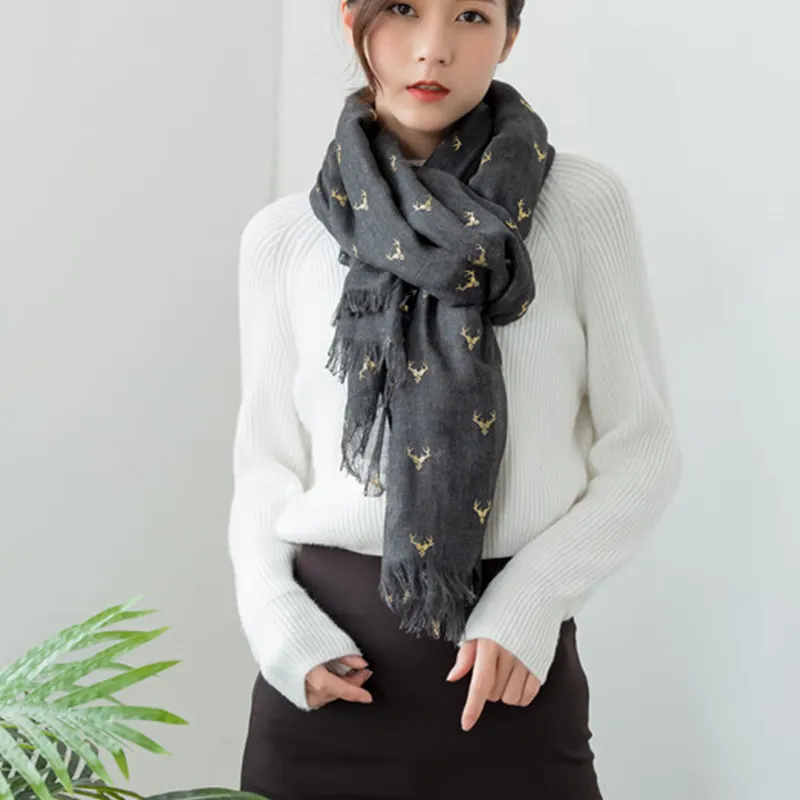 Woven Artificial Cotton Scarf