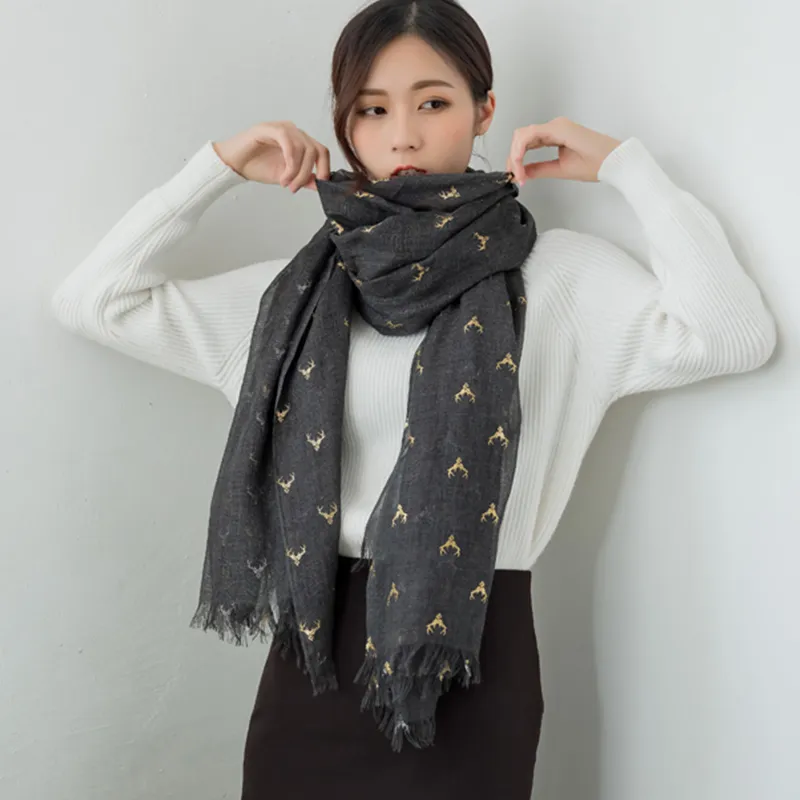 Woven Artificial Cotton Scarf