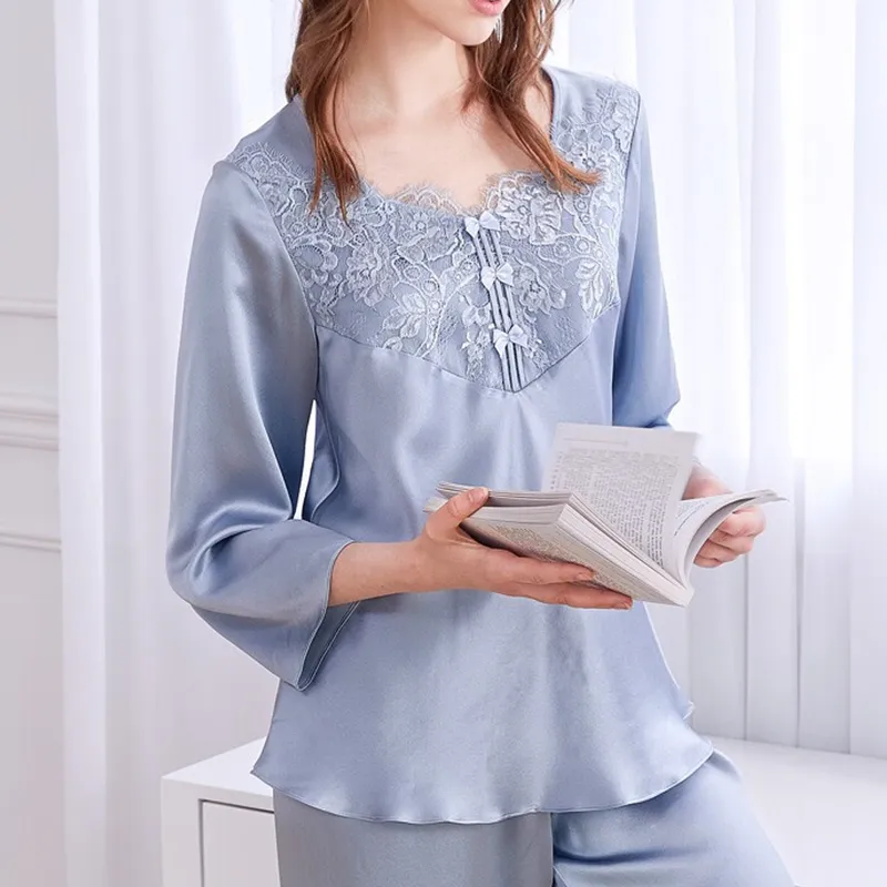 Classic Silk Satin Sleepwear With Custom Design