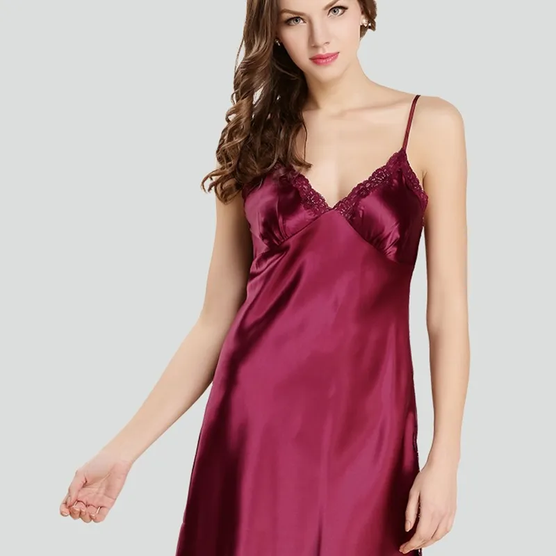 Classic Silk Satin Sleepwear With Custom Design