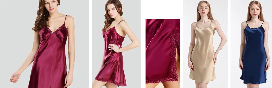 Classic Silk Satin Sleepwear With Custom Design