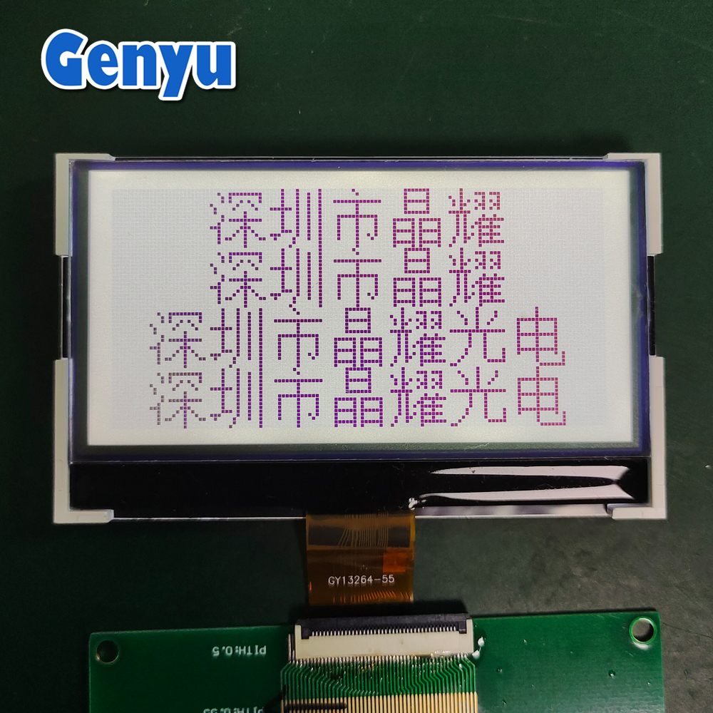 2.9 Inch 13264 LCD Socket FPC ST7567 COG Display LCD Fstn 132x64 LCD Display