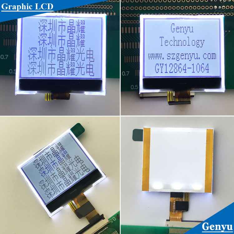 1.5Inch LCD Module 128x64 White St7567A  Fstn COG 128X64 Dot Matrix LCD Display