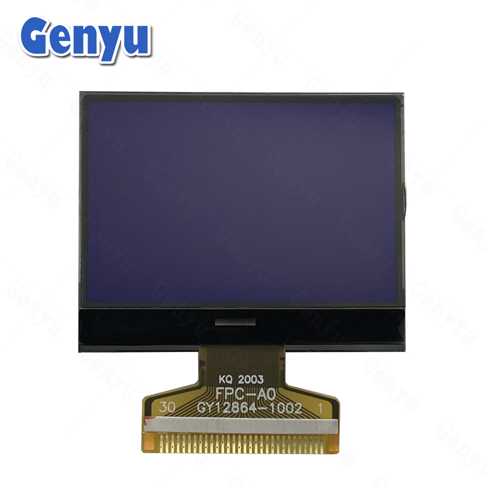 1.9 inch STN Blue Color LCD Screen 128x64 Dot Matrix Graphic COG LCD Display 12864