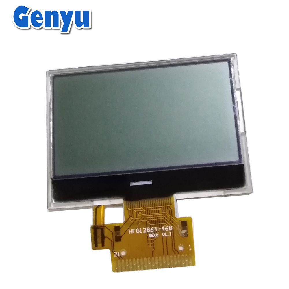 Genyu 1.7 Inch Fstn Graphic LCD Module 128x64 Dot Martix Orange COG LCM LCD Display