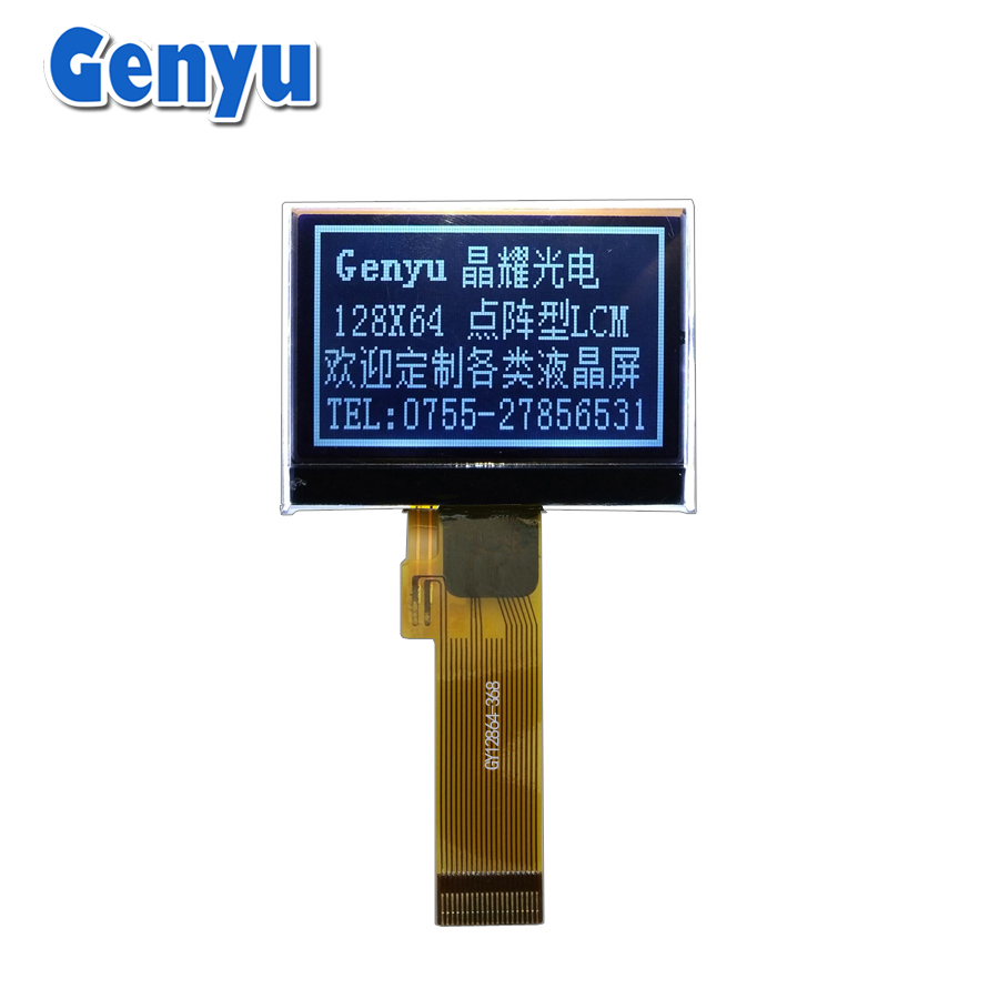 Genyu Meter LCD Display 1.6 Inch COG Graphic LCD 128x64 Dots Martix LCD Module