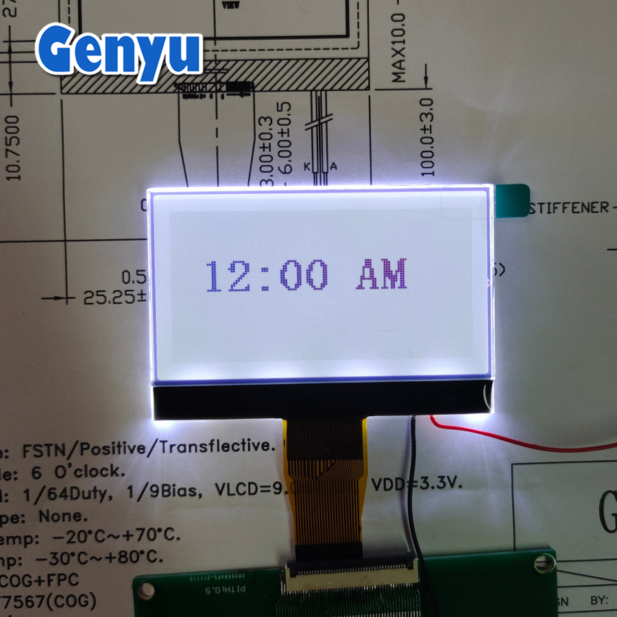 Custom COG LCD 128x64 Dot Matrix ST7567 LCD Screen display