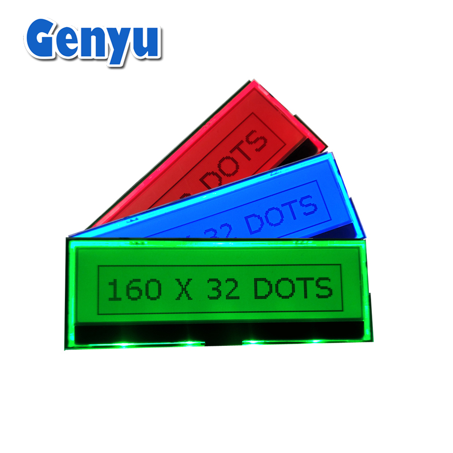 16032 LCD Module RGB LED Backlight Car Display 160x32 LCM Graphic LCD Display