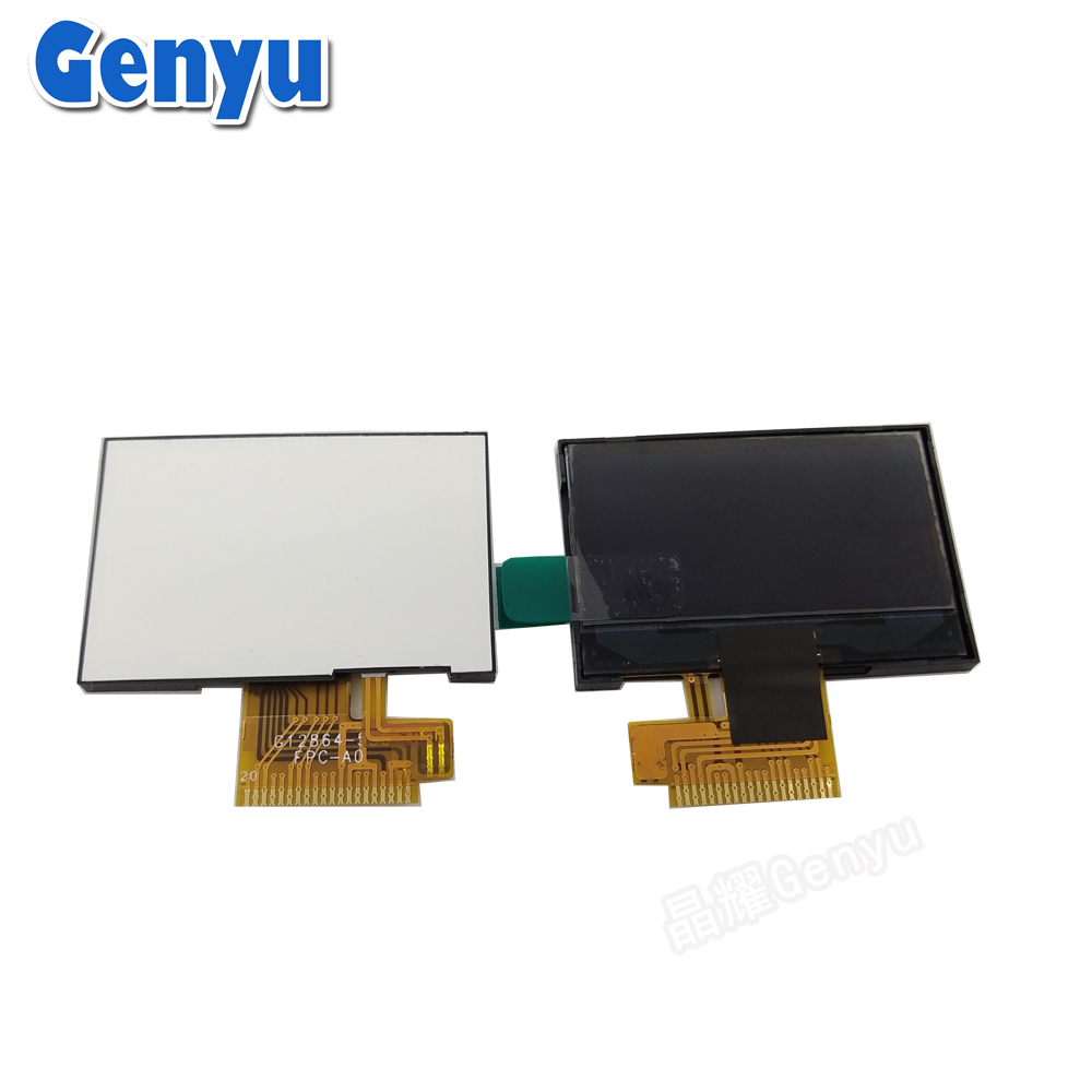 1.3 Inch LCD Display 128*64 DFstn Negative COG FPC LCD 12864