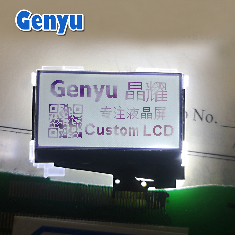 Custom FSTN 128*64 COG LCD Display 12864 Monochrome LCD manufacturers